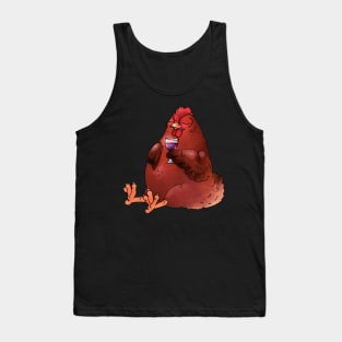 Fat Red Hen and Wine Tank Top